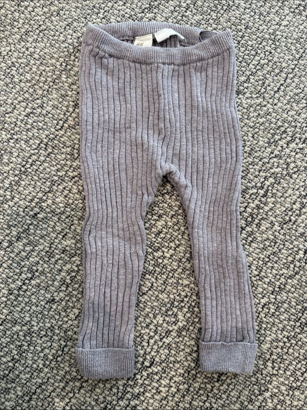 H&M Kids Ribbed Leggings - Gray